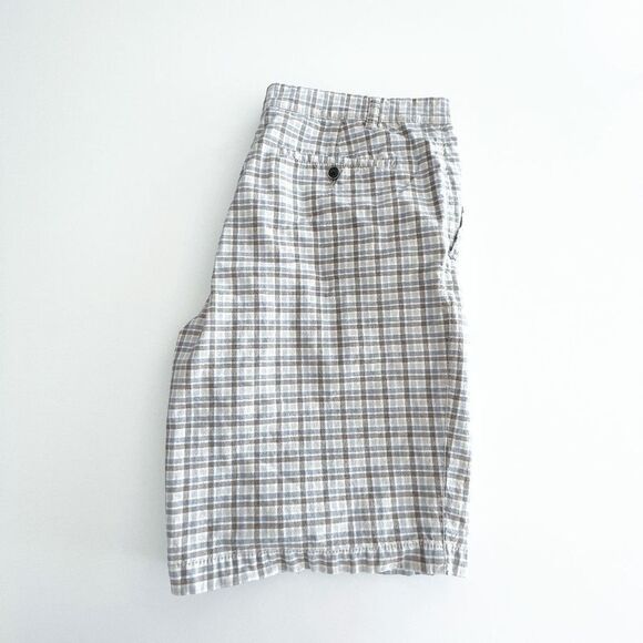 Tommy Bahama Mens Casual Shorts Plaid Brown Paradise Nation Size 38 - Picture 6 of 10